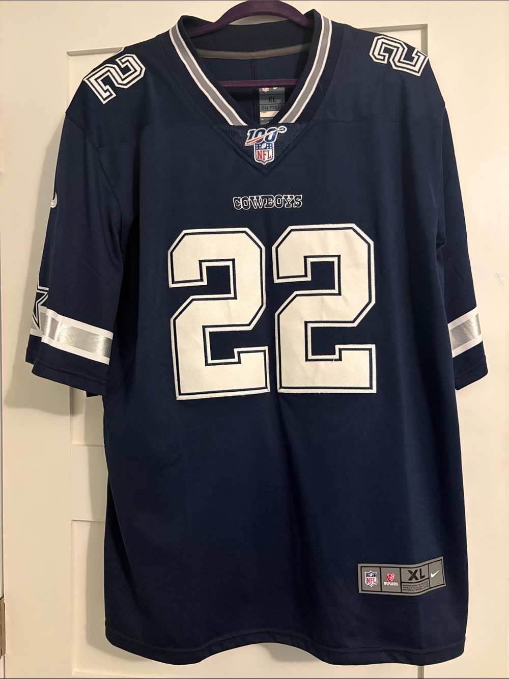 NFL Dallas Cowboys #22 Navy and White Men’s Jersey - NFL Brand